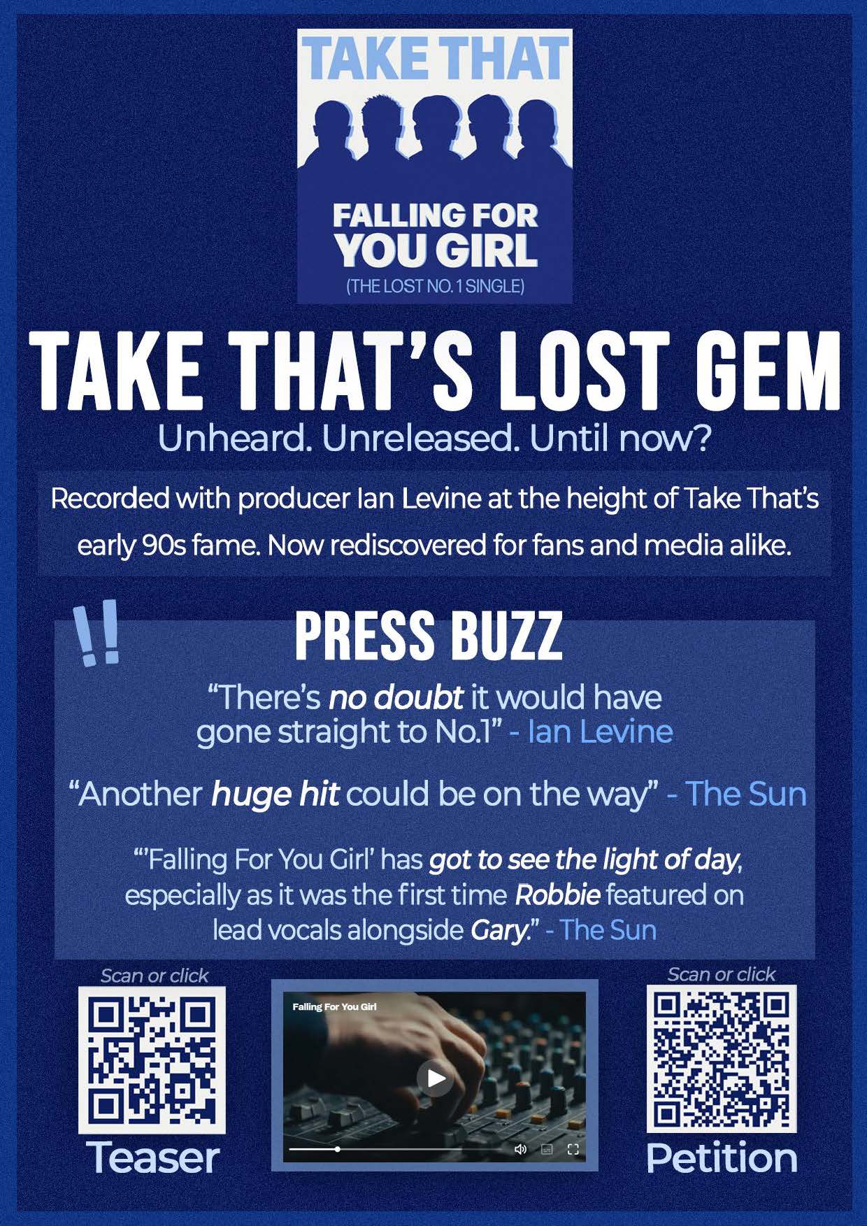 New Teaser Video Calls on Fans to Back Release of Take That’s Lost Track